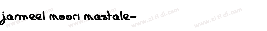 jameel noori nastale字体转换